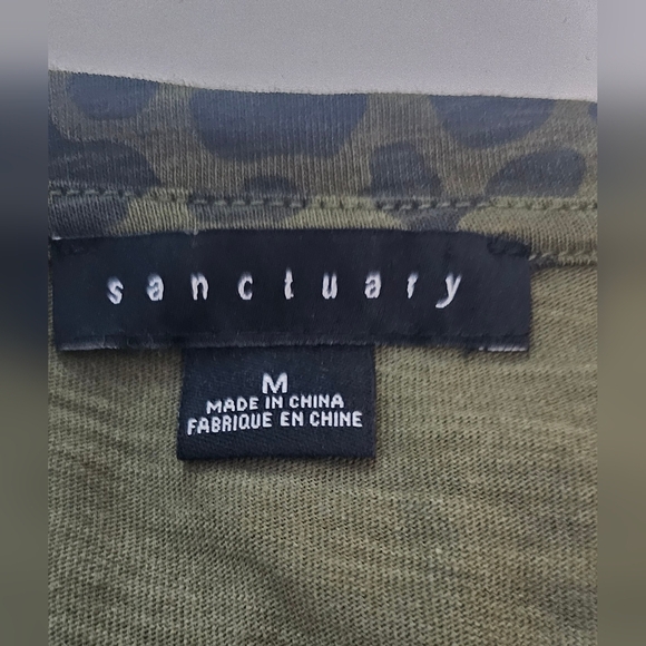 Sanctuary So Twisted T-Shirt Dress Animal Print Mobwife Crewneck Short Sleeves M - Picture 6 of 7